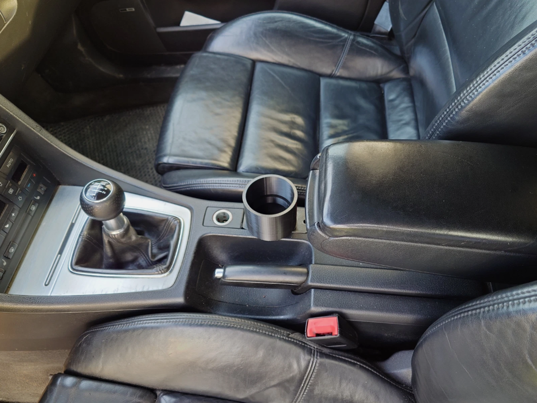 Audi A4 B6 B7 cup holder single installed