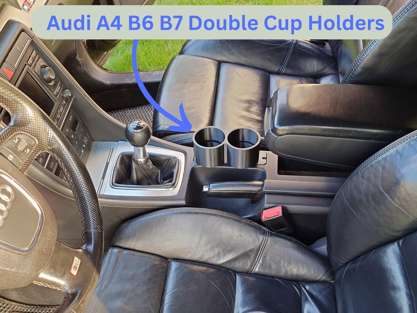 Audi A4 B6 B7 double cup holders