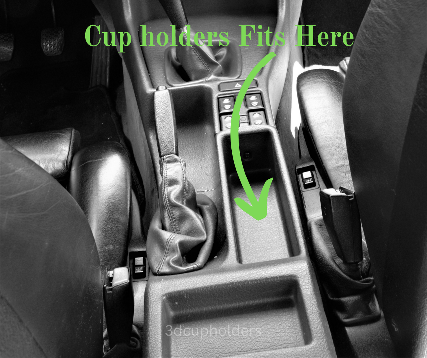 BMW E32 E34 Cup Holders (5 series) 1987-1996 OEM look Texture