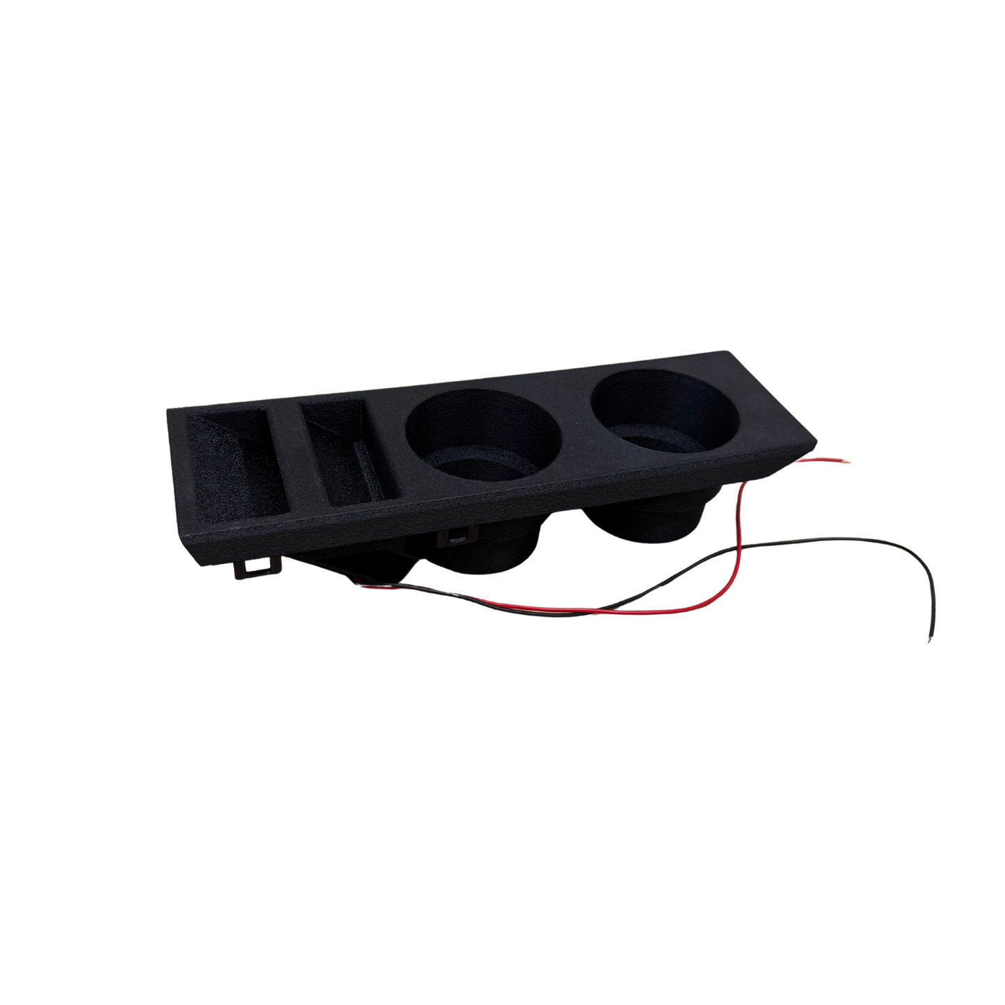 BMW E46 cup holders with integrated wireless phone charger