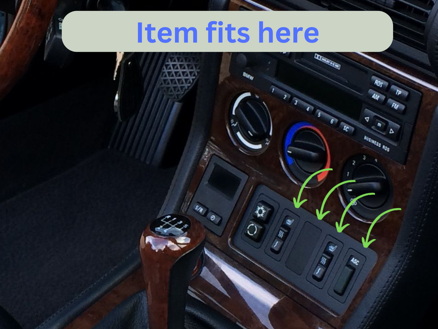 BMW Z3 PreFL (1996-1999) Dual USB-C Charger Button cover