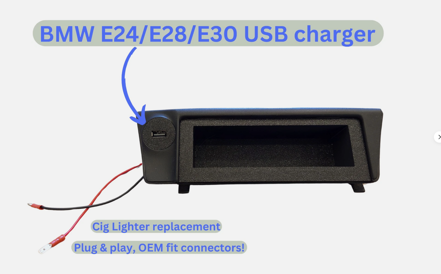 BMW E24/E28/E30 Fast USB Charger – Cigarette Lighter Replacement