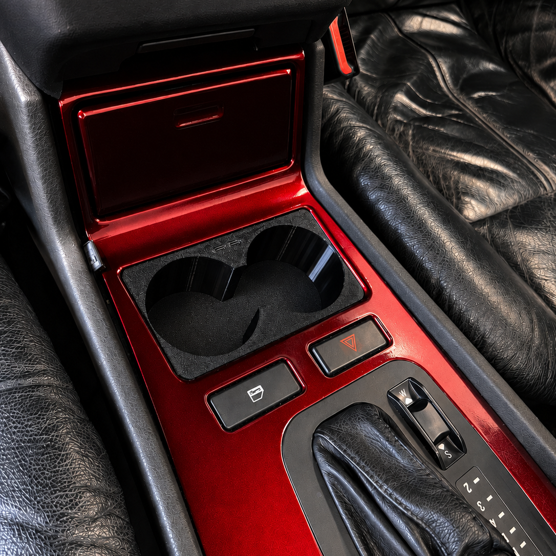 BMW E38 Cup Holders with Dual USB-C Charger – 7 Series