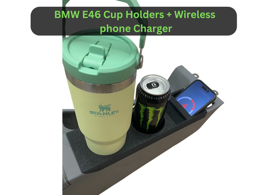 BMW E46 Cup Holders Wireless Charger -  Perfect E46 part