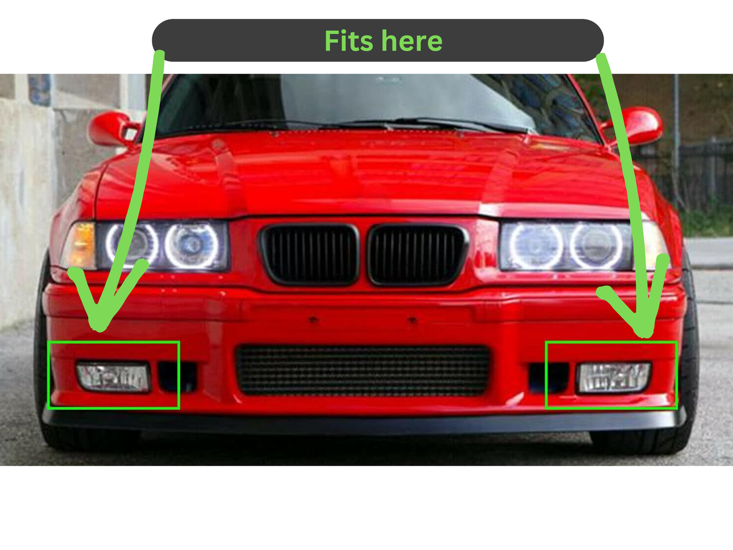 BMW E36 Fog Light Duct Cold Air Intake – Left & Right Set