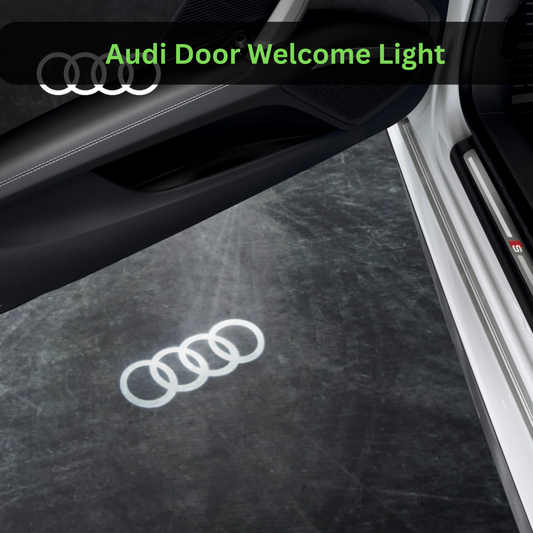 Audi Car Door Logo Light, LED Projector Welcome Lamps (2-Pack) – Fits Audi Models, Easy Plug & Play