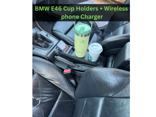 BMW E46 Cup Holders Wireless Charger -  Perfect E46 part