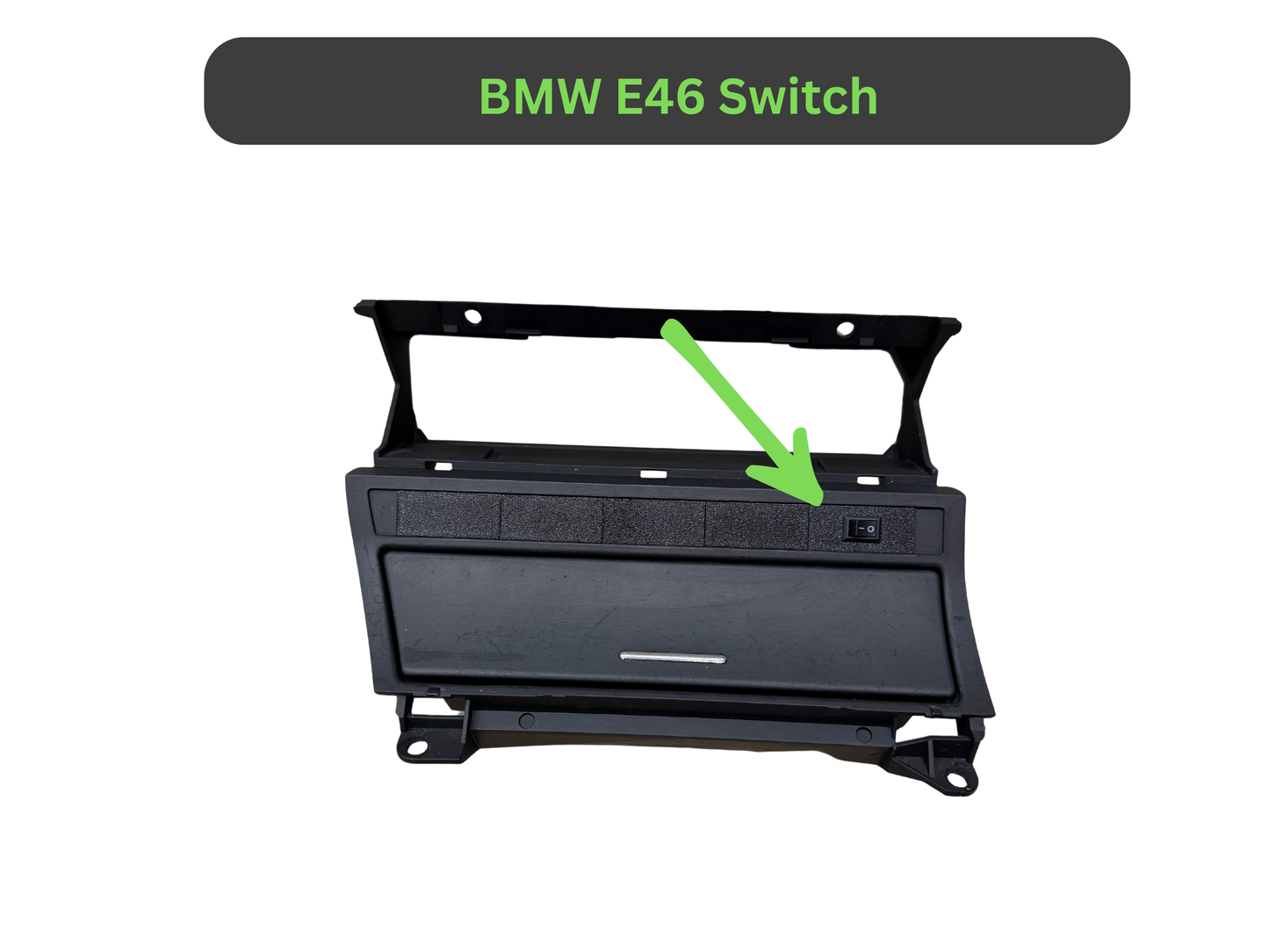 BMW E46 Blank Switch Cover – OEM Texture | Custom Console Solutions