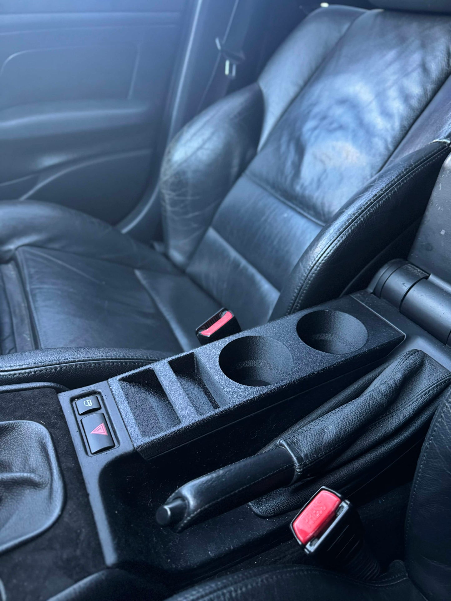 BMW E46 Cup Holders with Wireless Charger & Phone Pocket – 20W