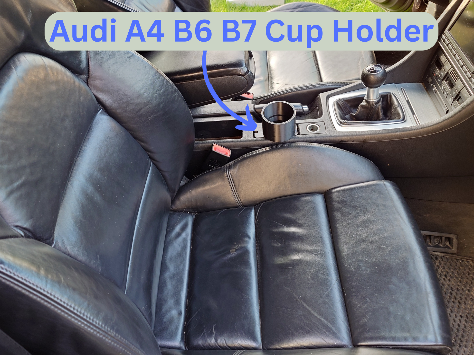 Audi A4 B6 B7 single cup holder