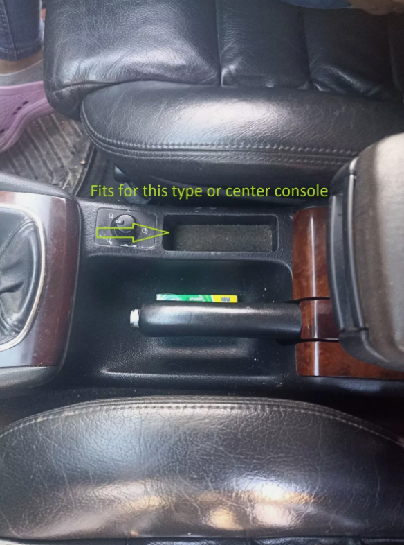 Audi A6 C5 center console cup holder fitment place