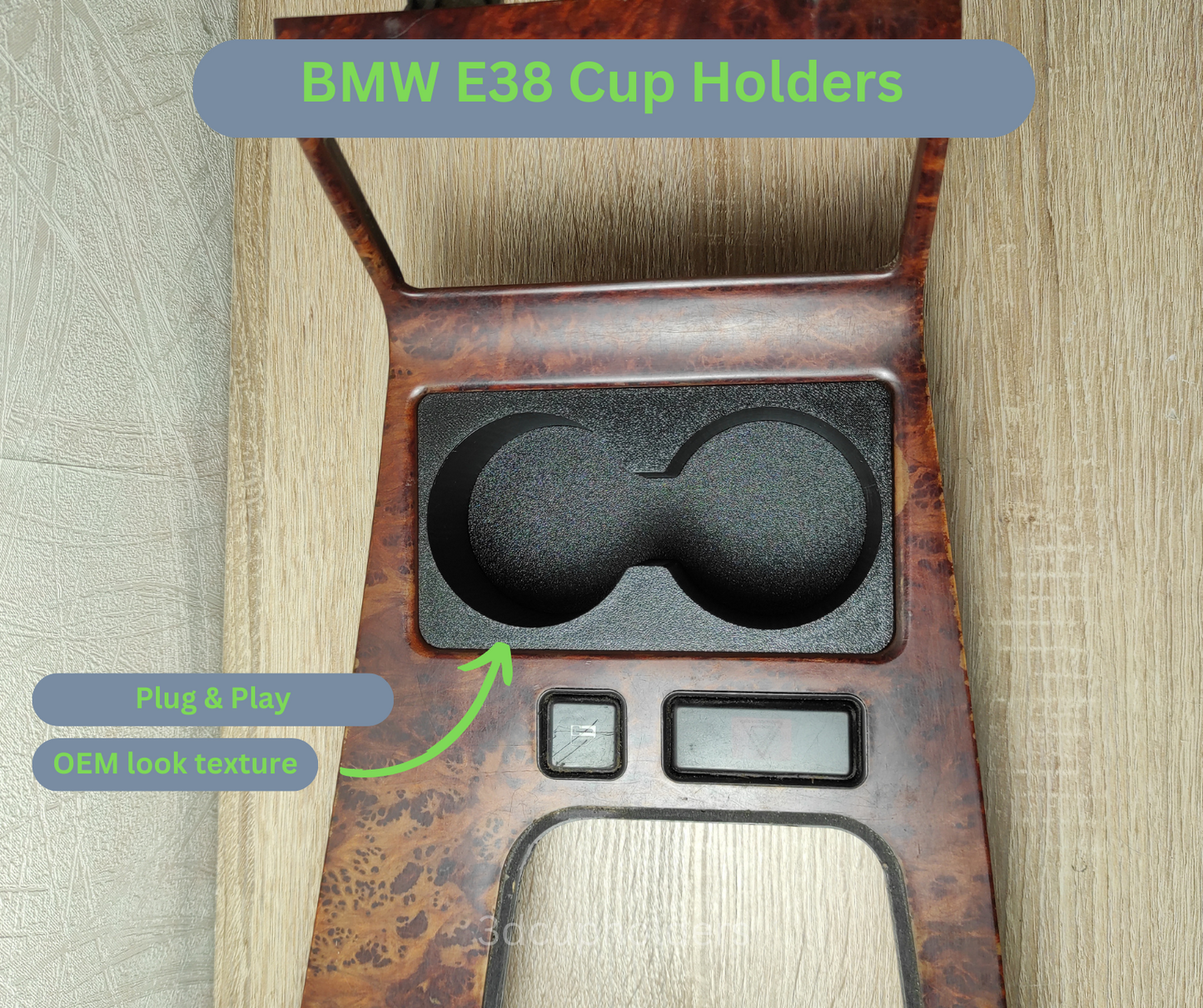 BMW E38 Cup Holders – 7 Series Ashtray Replacement