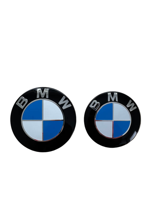 BMW SHADOWLINE 2 Emblem Badge Set - Front & Rear