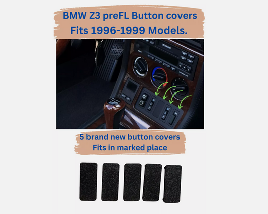 BMW Z3 PreFL (1996-1999) Console Dash Blank Switch Button Cover
