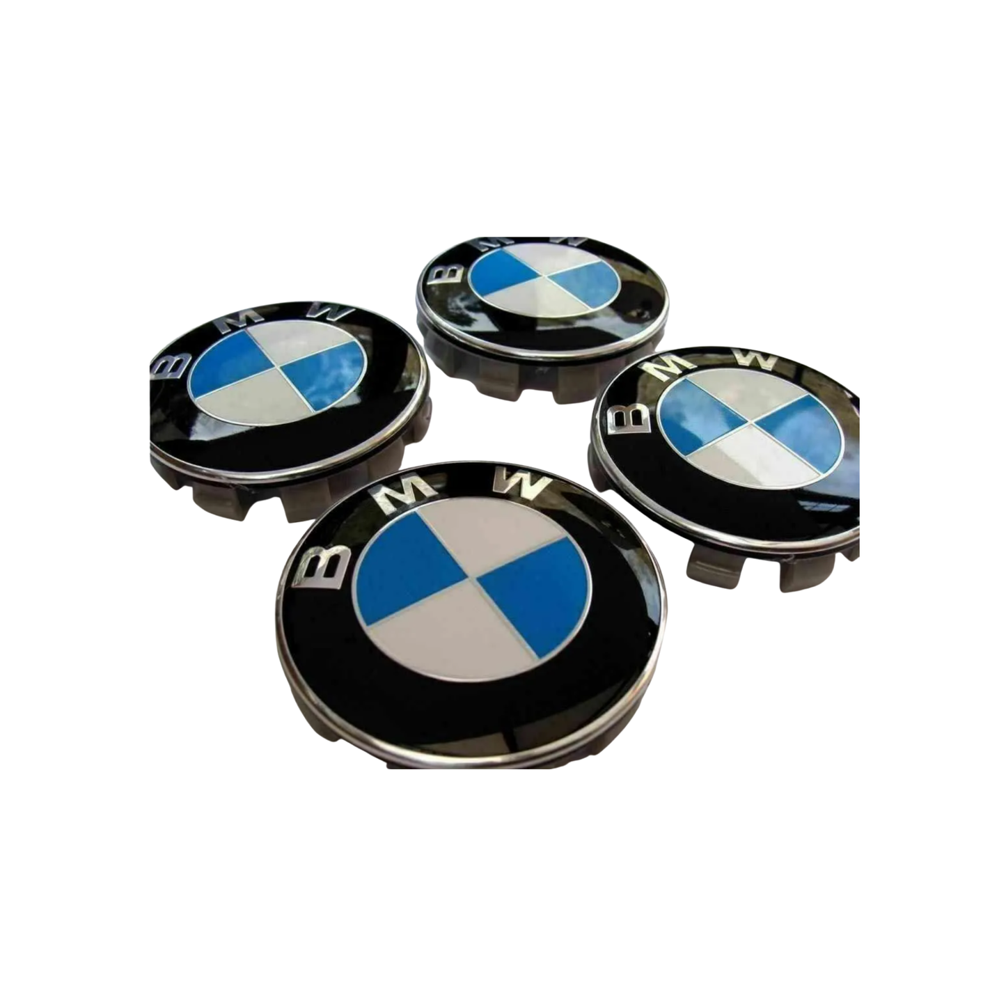 BMW 68mm Wheel Caps – Set of 4 | Authentic Emblem, Premium Quality