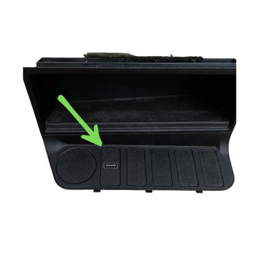 BMW E36 center console tray with USB-A charging port by UniqueDM